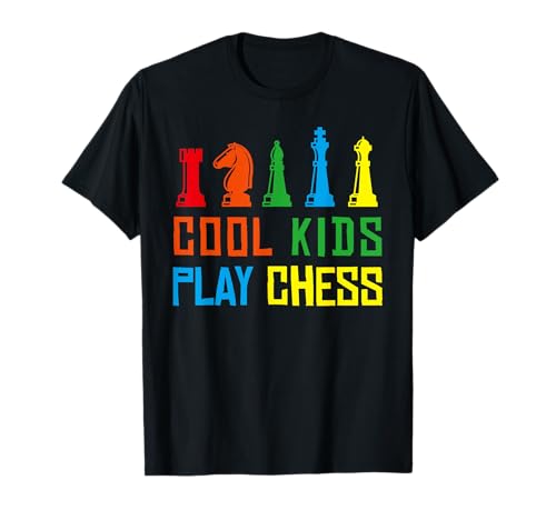 Schachspiel Schachbrett Turnier Coole Kinder Spielen Schach T-Shirt von Schachfiguren Outfit Design Sprüche Jungen Mädchen