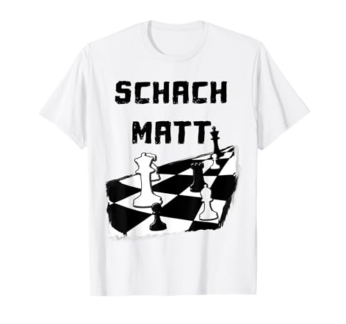Schach matt brettspiel lustiges t-shirt damen herren kinder T-Shirt von Schachspieler Schachbrett König Dame arkade shirt