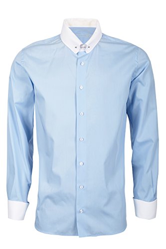 Schaeffer Hemd Modern Cut himmelblau Piccadilly/Pin Collar weiß, Größe: L von Schaeffer