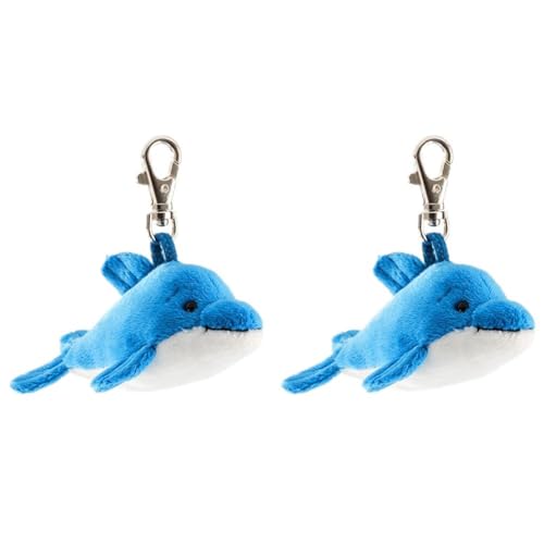 Schaffer Knuddel 0240 Delfin Anhänger, unisex-child, Blau, ca. 11 cm (Packung mit 2) von Schaffer