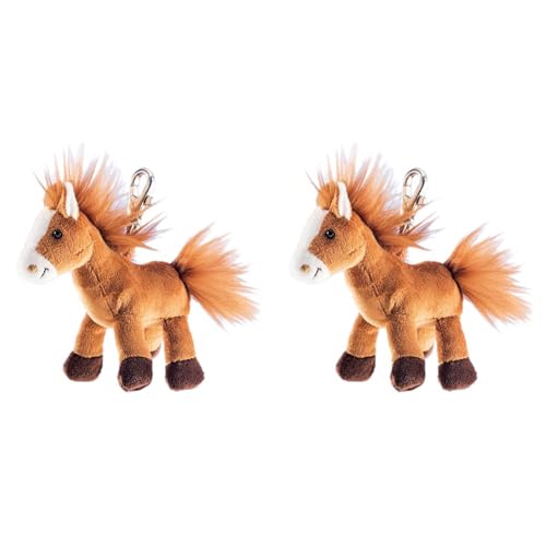 Schaffer Knuddel 232 Plüsch Schlüsselanhänger Pferd Magic, 8-12 cm (Packung mit 2) von Schaffer