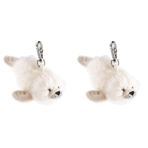 Schaffer Knuddel 220 Plüsch Schlüsselanhänger Robbe Roberta, 8-12 cm (Packung mit 2) von Schaffer