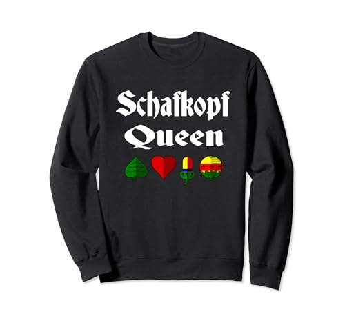 Girl Schafkopfer Schafkopferin Schafkopf Mädchen Dame Sweatshirt von Schafkopfen & Schafkopfturnier Wirtshaus Sprüche
