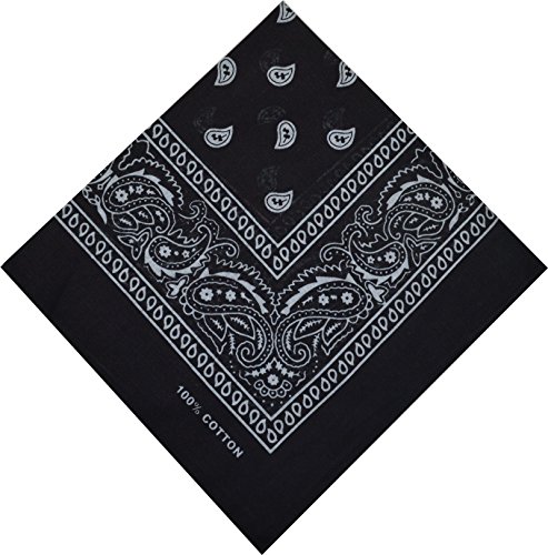 Bandana Halstuch Bikertuch Nickituch Kopftuch Baumwolle Mundschutz Piratentuch (Schwarz-Weiß) Bandana Halstuch Bikertuch Nickituch Kopftuch Baumwolle Mundschutz Piratentuch (Schwarz-Weiß) von Schals & Tücher