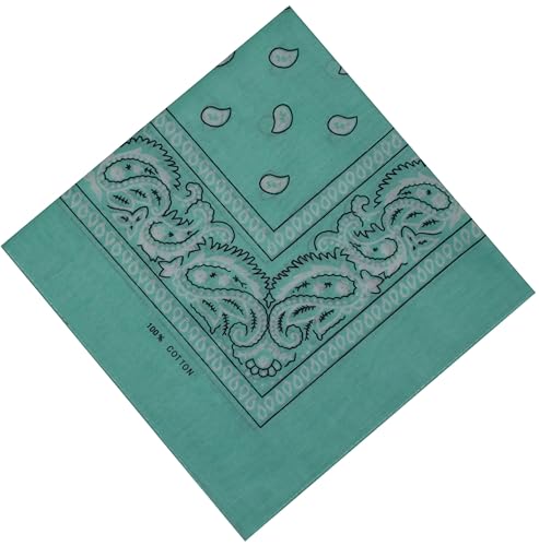 Schals & Tücher Bandana Halstuch Bikertuch Nickituch Kopftuch Baumwolle Mundschutz Piratentuch Minze Schals & Tücher Bandana Halstuch Bikertuch Nickituch Kopftuch Baumwolle Mundschutz Piratentuch Minze von Schals & Tücher