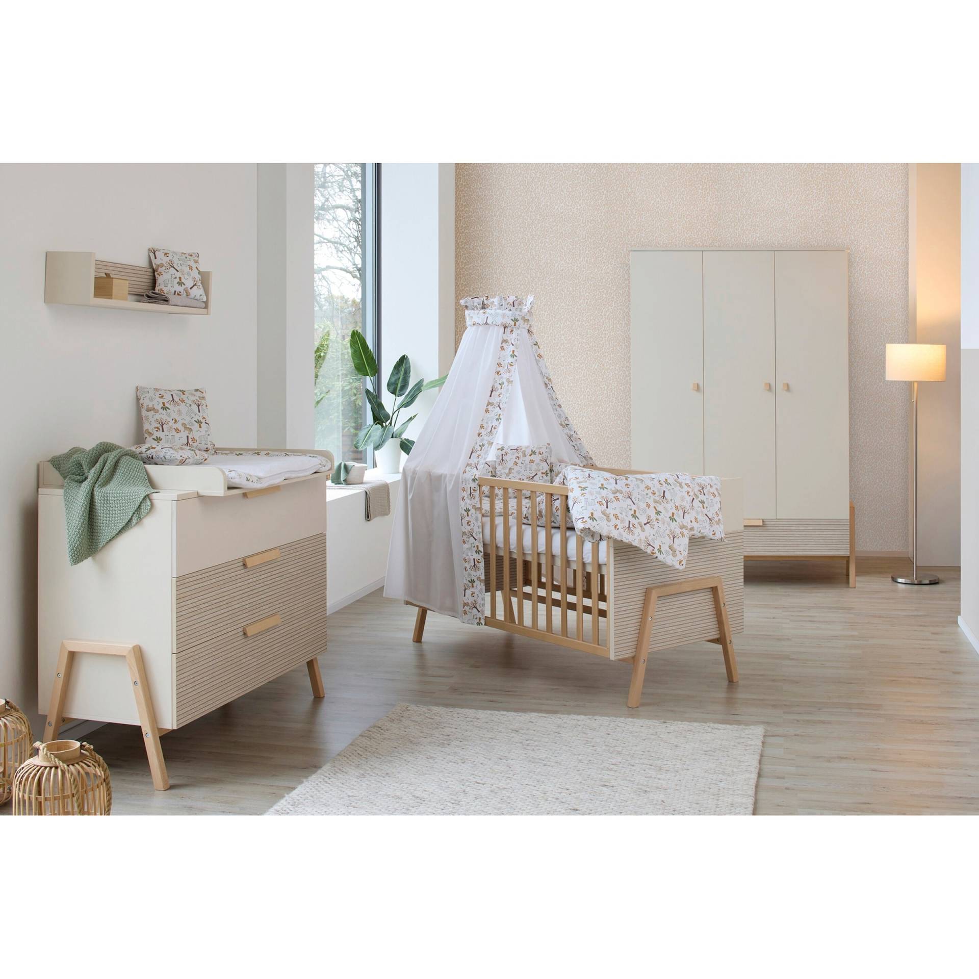 Schardt 3-tlg. Babyzimmer Happy mit 3-türigem Kleiderschrank von Schardt