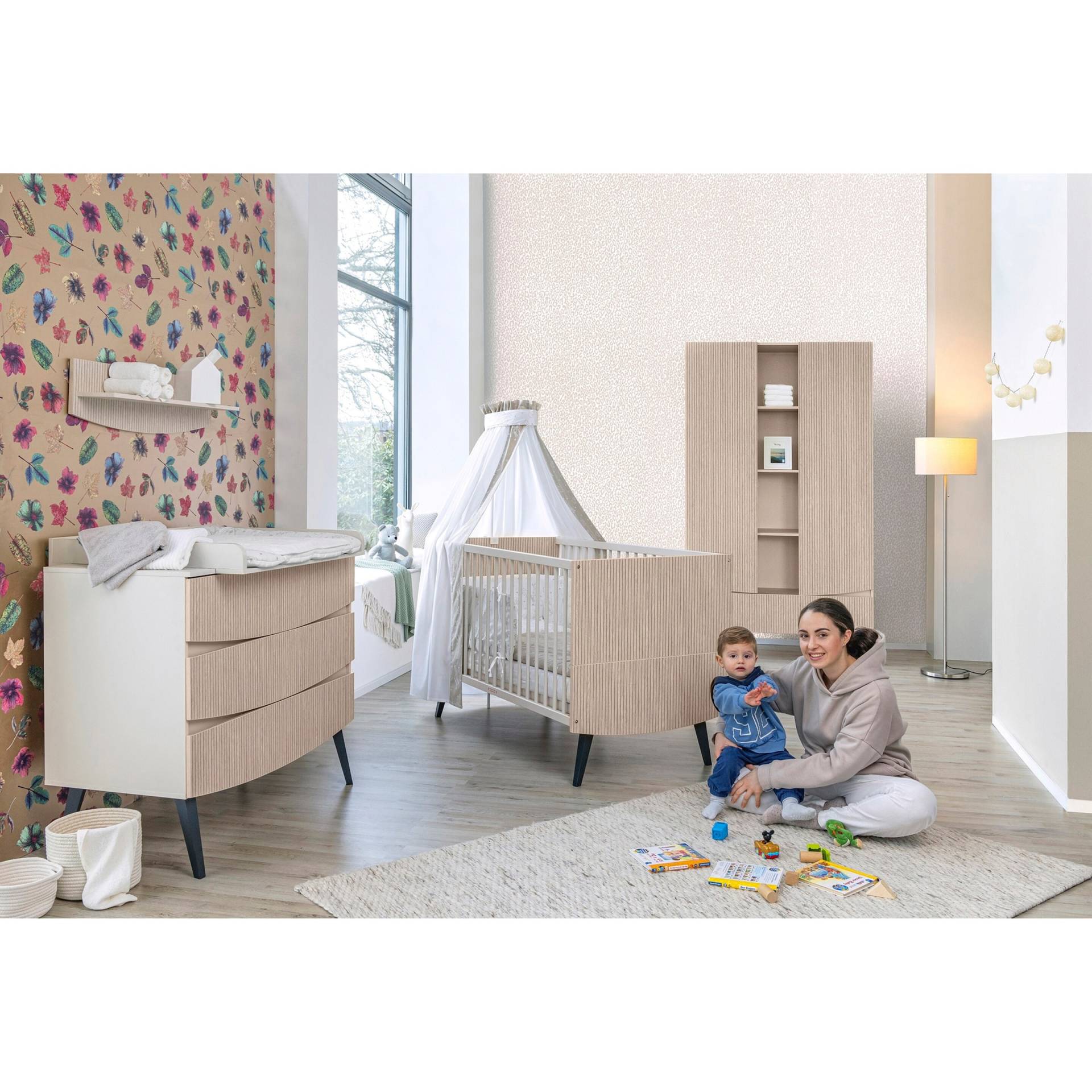Schardt 3-tlg. Babyzimmer Smile mit 2-türigem Kleiderschrank von Schardt