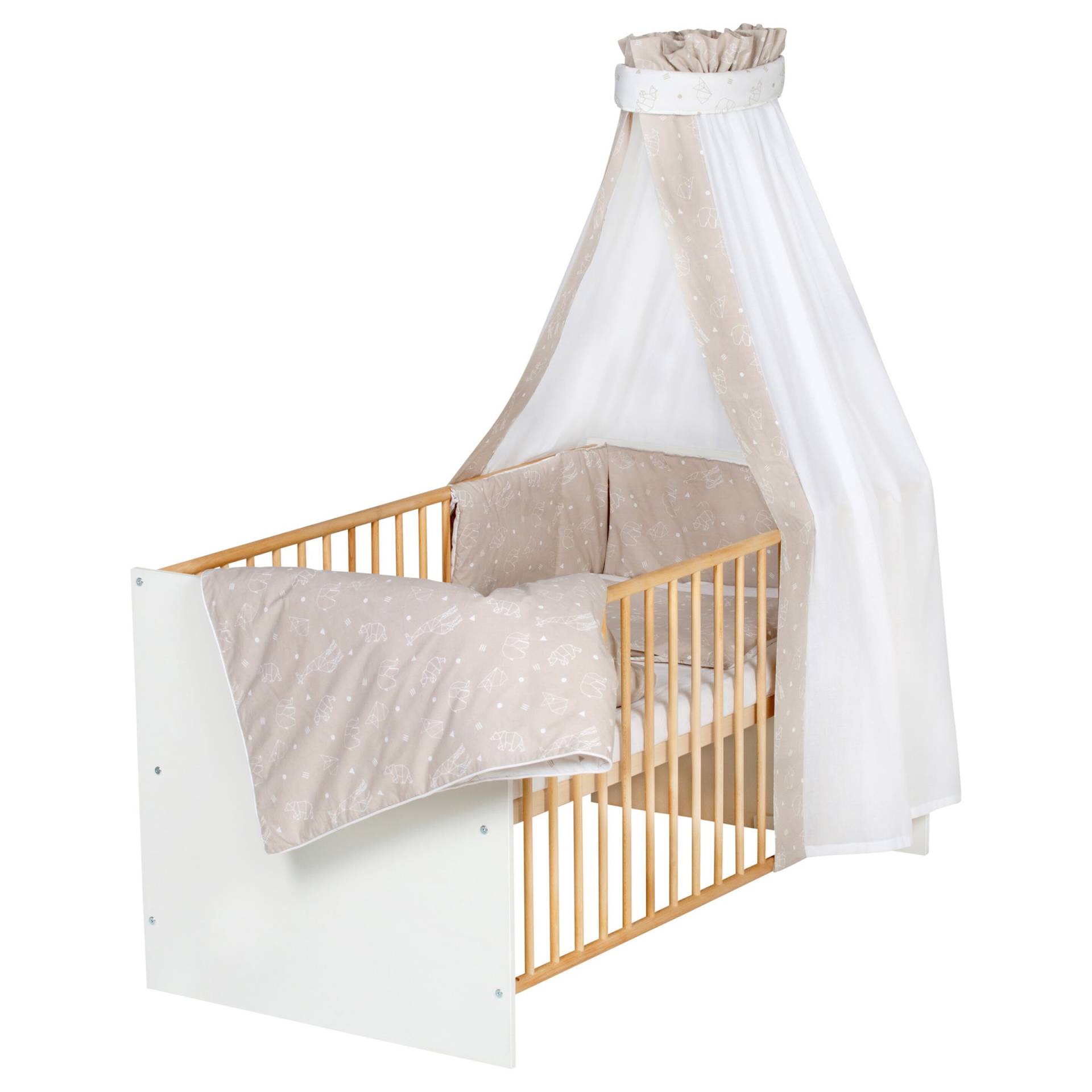 Schardt Babybett mit Ausstattung Classic Gold 70x140 cm von Schardt