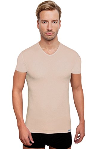unsichtbares Kurzarm Unterzieh-Shirt V-Neck, Herrenunterhemd, Hautfarben, Größe XL unsichtbares Kurzarm Unterzieh-Shirt V-Neck, Herrenunterhemd, Hautfarben, Größe XL von Schaufenberger