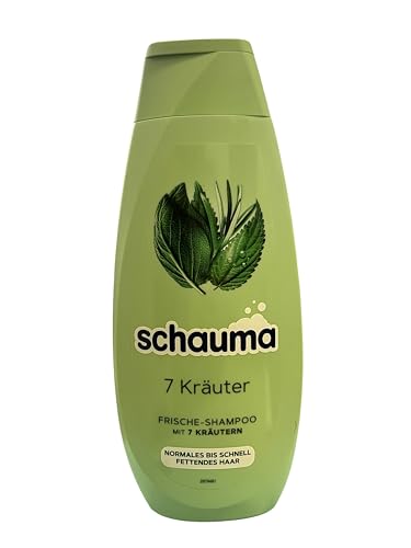 Schauma Schwarzkopf Shampoo Damen 7-Kräuter vegan, 2er Pack (2 x 400ml) von Schauma