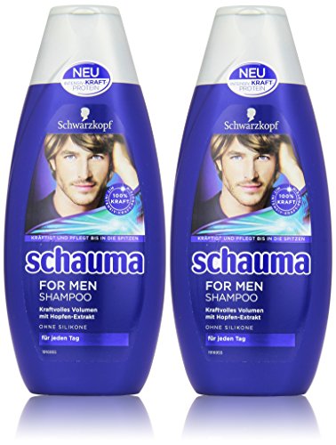 Schwarzkopf Schauma For Men Shampoo, 2er Pack (2 x 400 ml) von Schauma