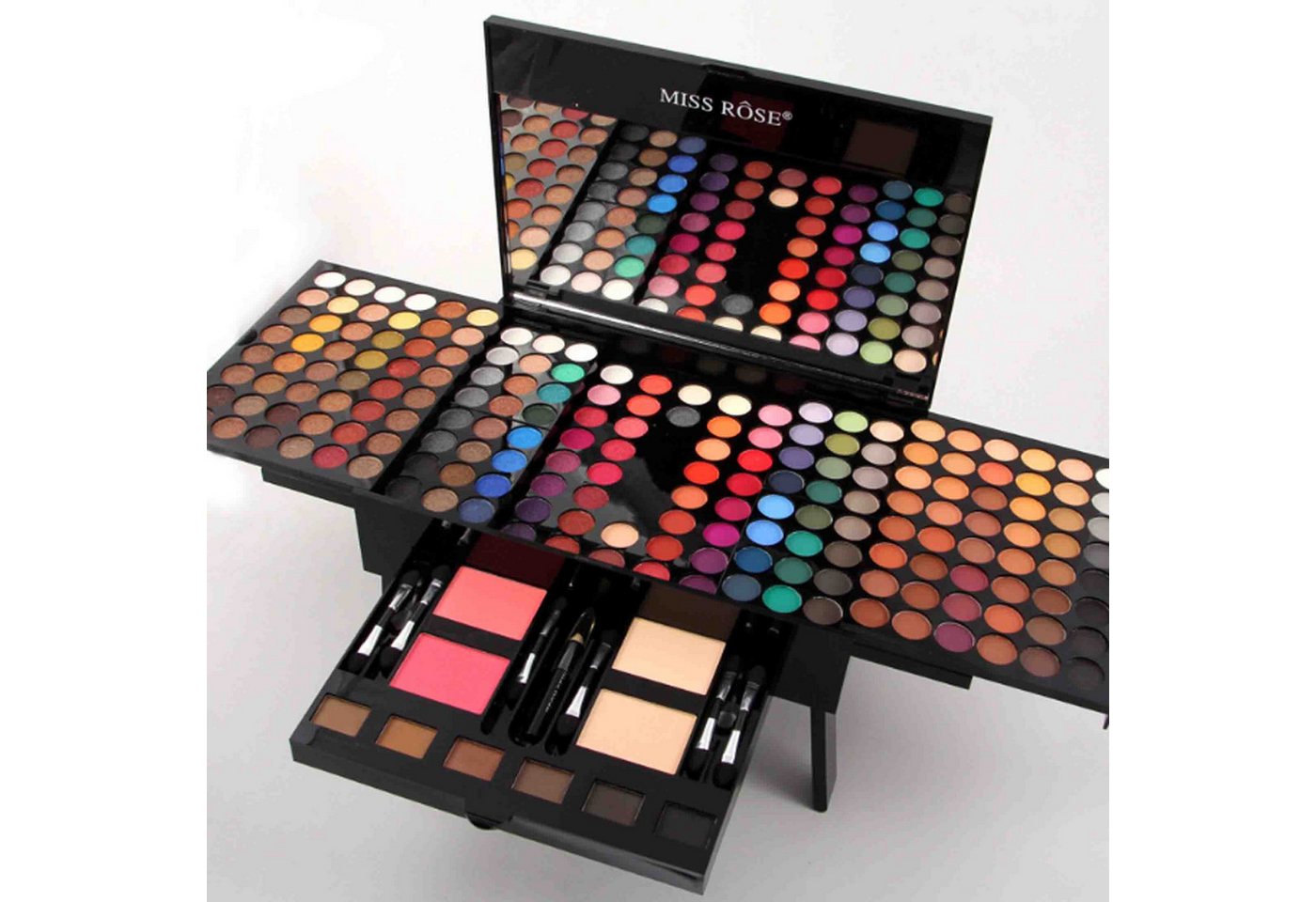 Scheiffy Lidschatten-Palette 180 Farben Piano Box Eyeshadow Blush Set, Makeup, mit Makeup Pinseln, All-in-one Make-up-Geschenkset mit starkem Halt , Multifunktionalität von Scheiffy