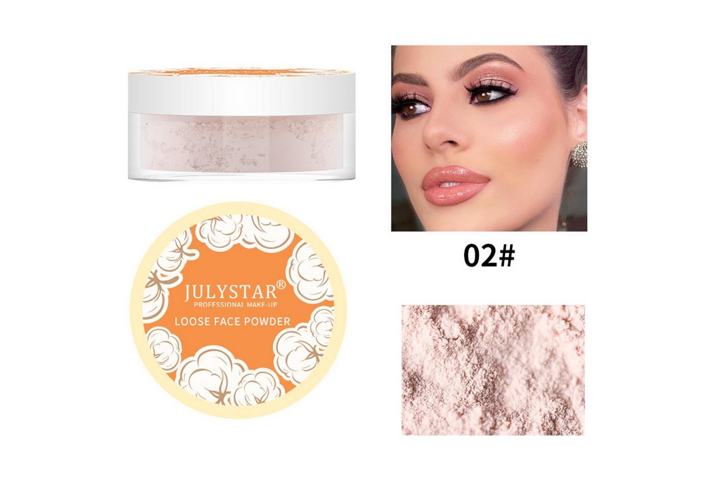 Scheiffy Puder Make-up-Fixierpuder,Ölkontrolliertes Abbindepulver,Puder makeup,2pcs, Lang anhaltendes Make-up,Wasserdicht und schweißfest von Scheiffy