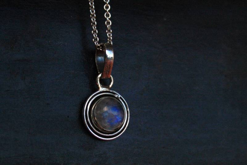 Silberanhänger Liebling Mondstein von ScheinerSchmuck