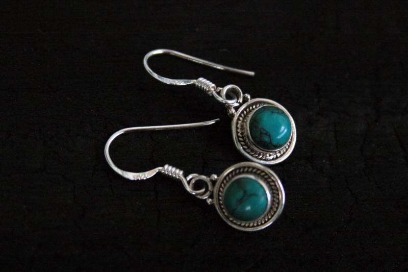 Silberohrring Feiner Türkis von ScheinerSchmuck