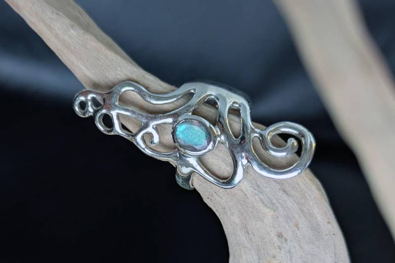 Silberring Blütenharmonie Labradorit von ScheinerSchmuck