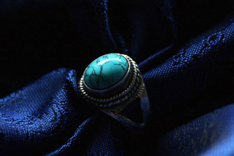 Silberring Zarter Türkis von ScheinerSchmuck