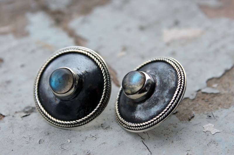 Silberstecker Dark Love Labradorit von ScheinerSchmuck