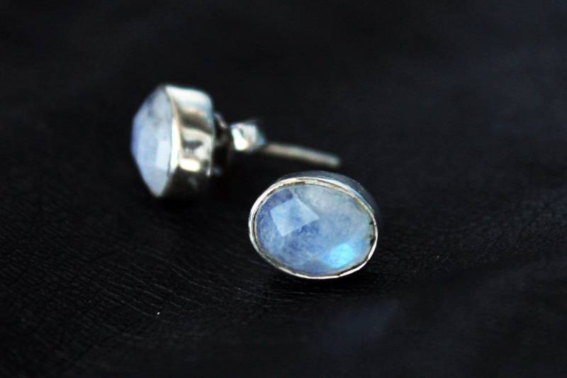 Silberstecker Mondstein Facettiert von ScheinerSchmuck