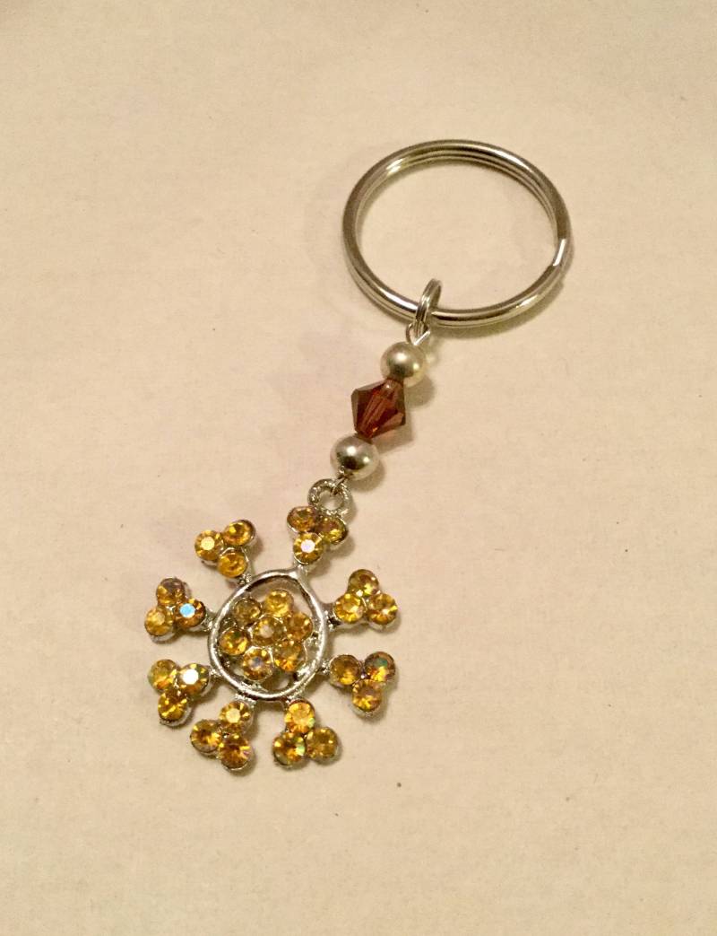 Gelbe Strass Schlüsselanhänger Gelbe Strass Schlüsselanhänger von SchellerHouse