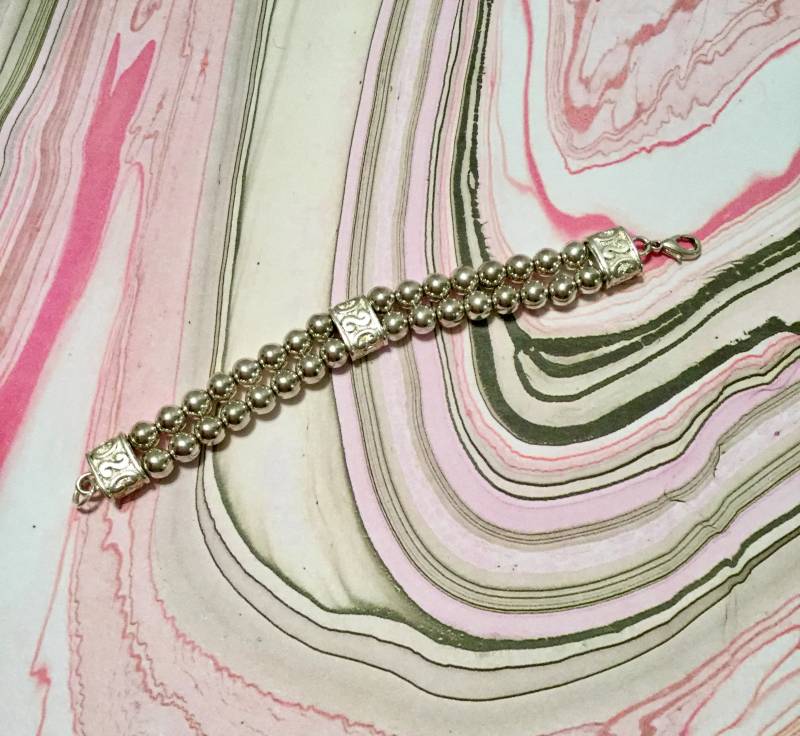 Silber Perle Armband Silber Perle Armband von SchellerHouse