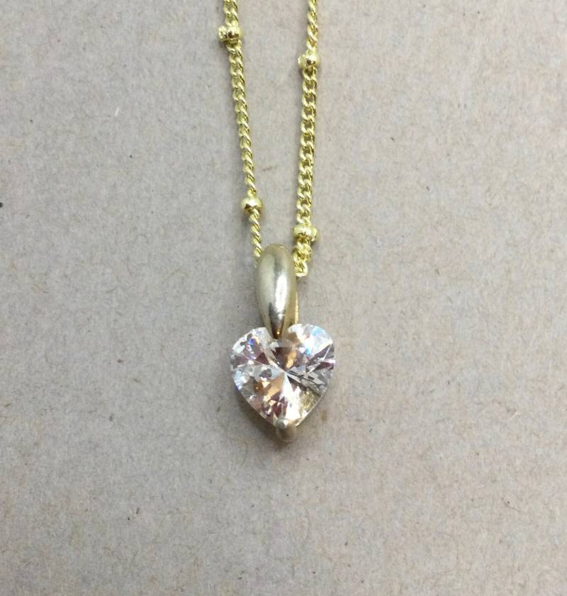 Zirkonia Herz Halskette Zirkonia Herz Halskette von SchellerHouse