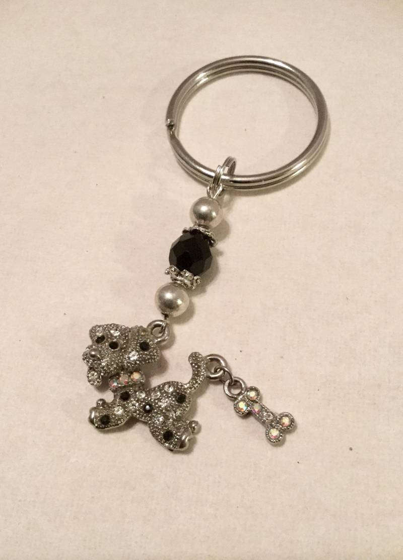 strass Welpen Schlüsselanhänger strass Welpen Schlüsselanhänger von SchellerHouse