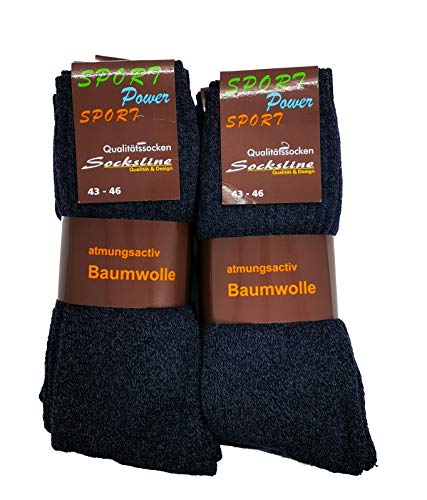 Schenk Sportsocken 90% Baumwolle 10 Paar Herren Blau 43-46 10 Paar von Schenk