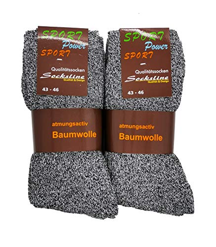 Schenk Sportsocken 90% Baumwolle10 Paar Herren Grau 43-46 von Schenk