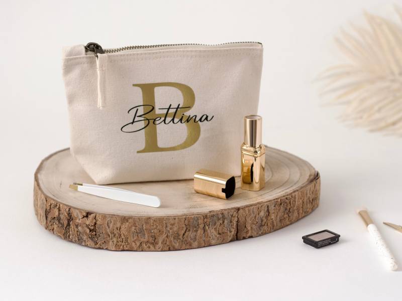 Kosmetiktasche Mit Namen Personalisiertes Geschenk von SchenkenDeLuxe