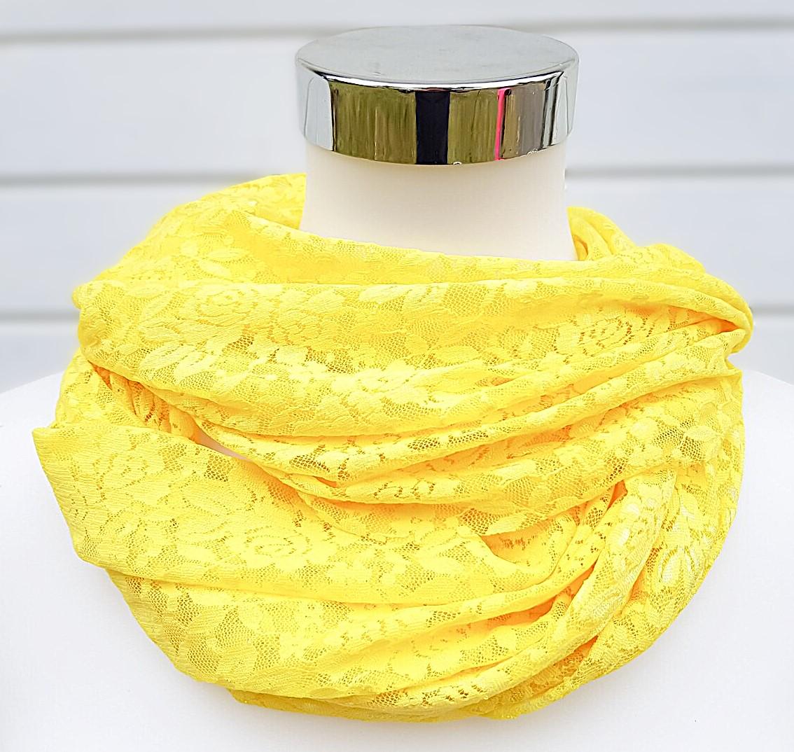 Sommerloop Aus Netzstoff, Mesh in Gelb Sommerloop Aus Netzstoff, Mesh in Gelb von SchenkenoderBehalten