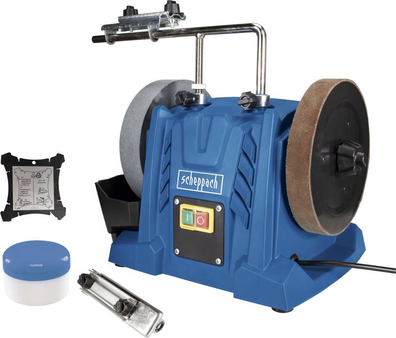 Scheppach Nass-Trockenschleifer "TIGER 5000S" 200mm Korund-Schleifstein, 120min-1 von Scheppach