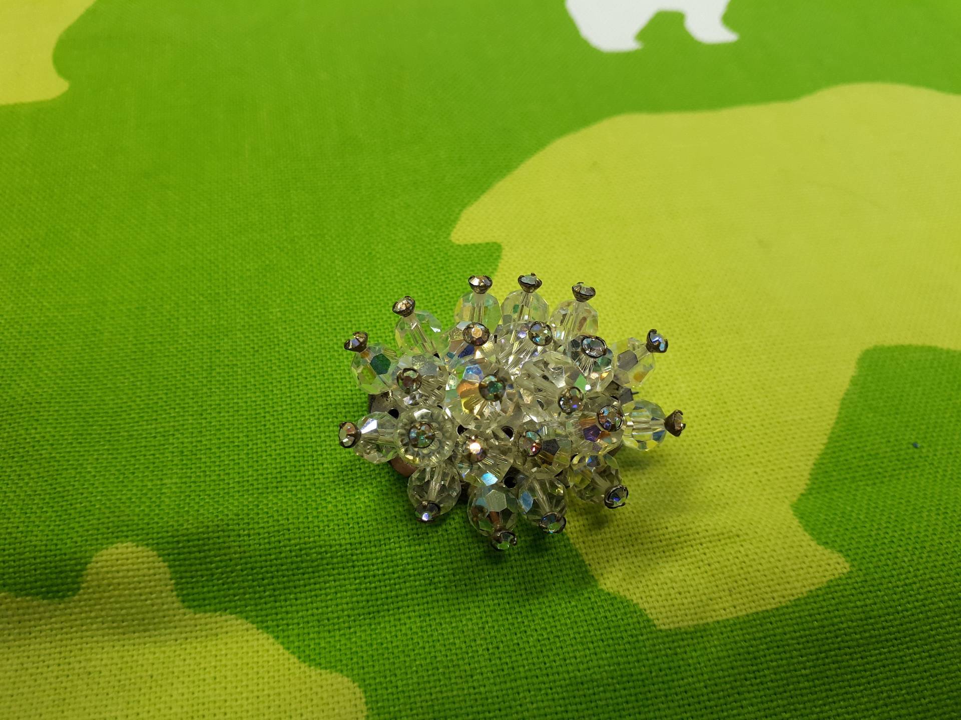 Jahrgang Crystal Stil Brosche - Kitsch Schicke Boho Stück Winter Sommer-Garderobe Aurora Borealis von SchickSchmuckStore