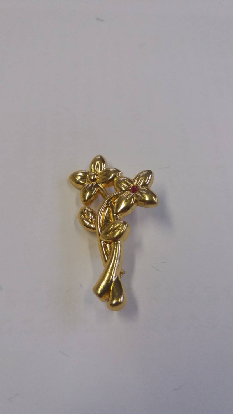 Jahrgang Van Gogh Stil Sonnenblumen Brosche - Goldtone Niederländisch Chic Kitsch Frühling 2017 von SchickSchmuckStore