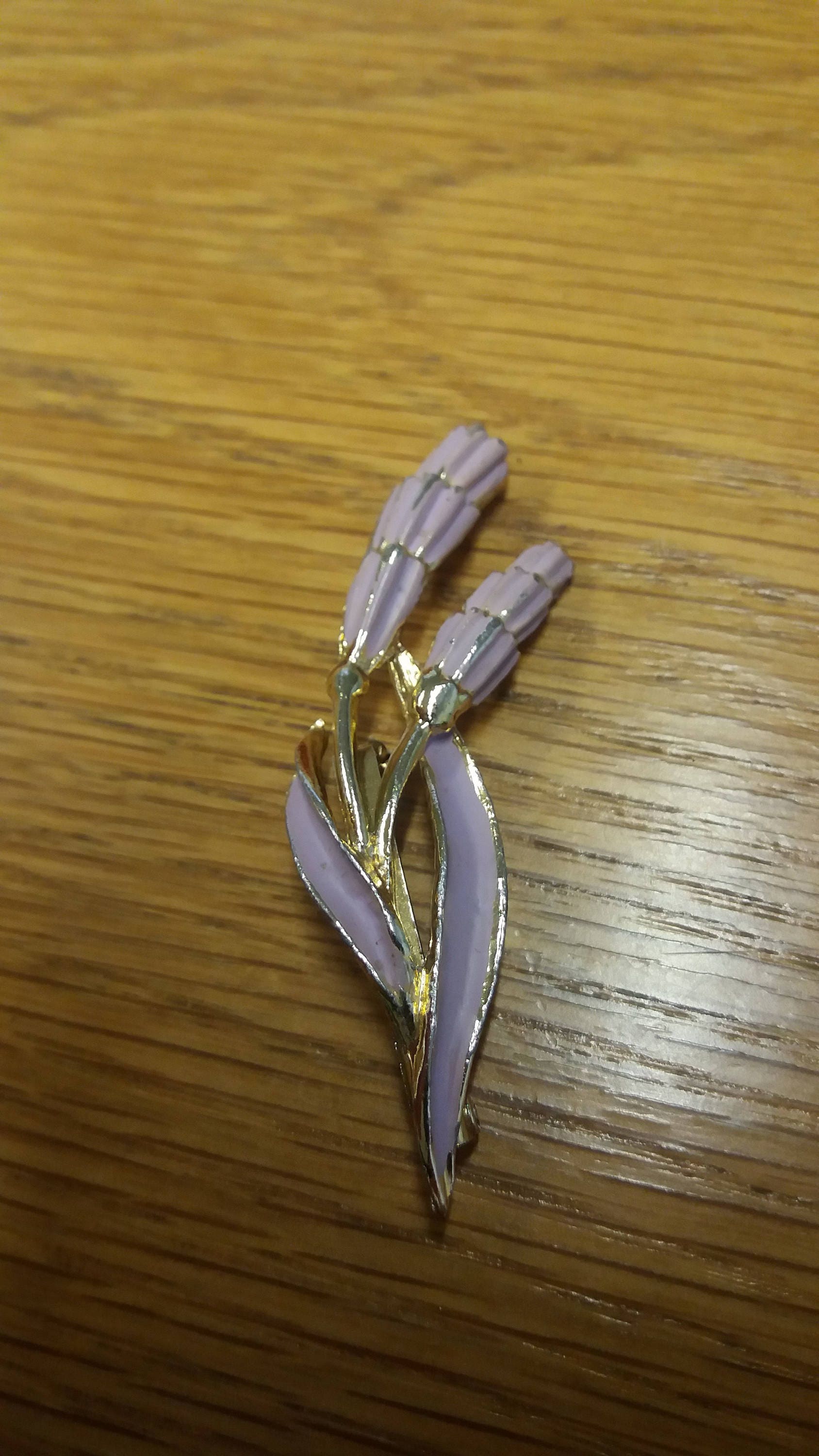 Rosa Blumen Emaille Brosche - Kitsch Schicke Boho Hochzeit, Abschlussball Art-Deco von SchickSchmuckStore