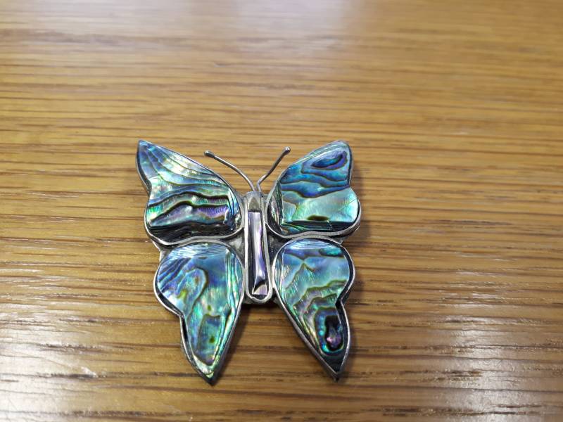 Vintage Silber Alpaka Schmetterling Brosche - Kitsch Schicke Boho Stück Sommer-Garderobe Festival von SchickSchmuckStore