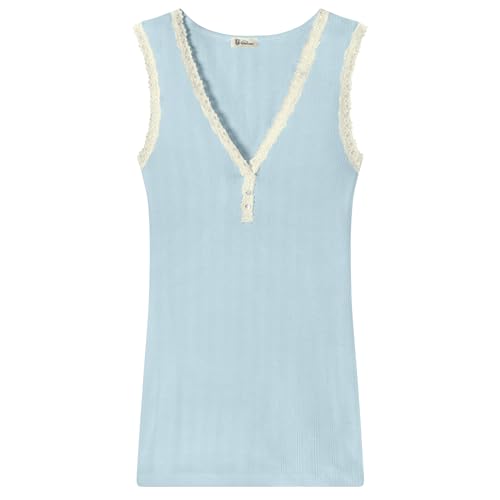 Schiesser Revival, Damen Chemisette Agathe, hellblau, 34 von Schiesser Revival