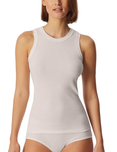 Schiesser Revival Damen Trägertop - Paula Unterhemd, Off-White_182529, 42 EU von Schiesser Revival