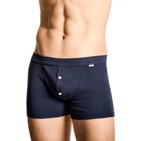 Schiesser Revival Herren Trunk blau Baumwolle unifarben von Schiesser Revival