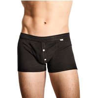 Schiesser Revival Herren Trunk schwarz Baumwolle unifarben von Schiesser Revival