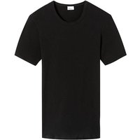 Schiesser Revival Herren T-Shirt schwarz Baumwolle von Schiesser Revival