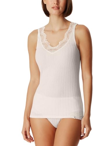 Schiesser Revival Damen Trägertop - Marie Unterhemd, Off-White_182526, 44 EU von Schiesser Revival