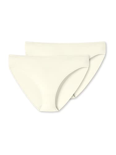 Schiesser Uncover Damen Tai-Slip 2-Pack - Off-White - Größe L von Uncover by Schiesser