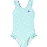 Badeanzug Wirkware recycelt LSF40+ Punkte Schildkröte hellgrün - Aqua 104 von Schiesser