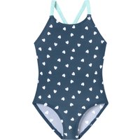 Badeanzug Wirkware recycelt LSF40+ Punkte nachtblau - Aqua 140 von Schiesser