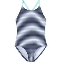 Badeanzug Wirkware LSF40+ Streifen white&stripes - Aqua 98 von Schiesser