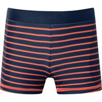Badehose Single Jersey LSF40+ Streifen orange - Aqua 128 von Schiesser