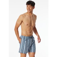Badeshorts Webware recycelt Streifen atlantikblau - Aqua 5 von Schiesser