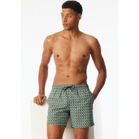 Badeshorts Webware recycelt khaki gemustert - Aqua 4 von Schiesser