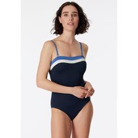 Bandeau-Badeanzug variable Träger Softcups mit Support nachtblau - Aqua Ocean Swim 44 Bandeau-Badeanzug variable Träger Softcups mit Support nachtblau - Aqua Ocean Swim 44 von Schiesser